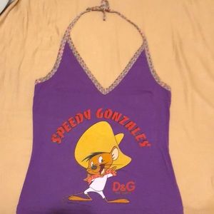 Authentic vintage D&G Speedy Gonzales halter top